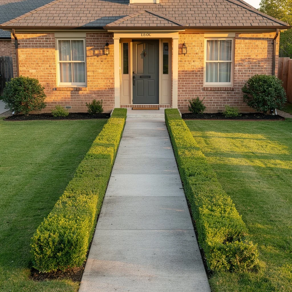 The Boxwood-Lined Formal Path That Earned Its Symmetry