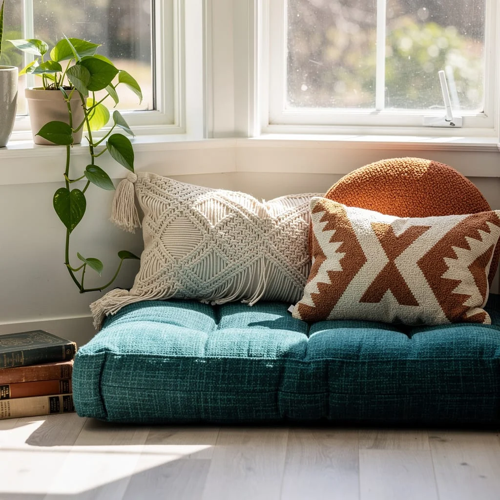 The Window Seat Floor Cushion Nook