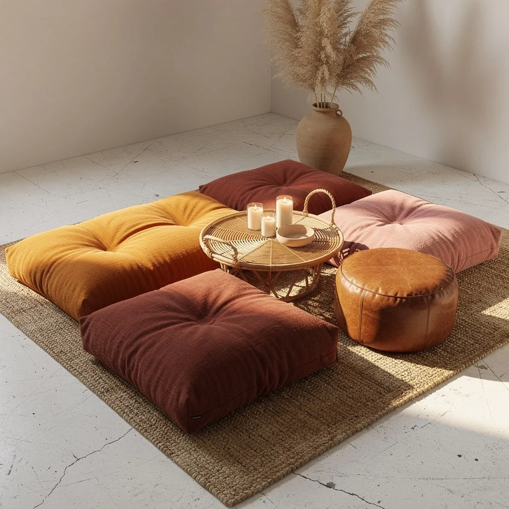 Floor Cushion Seating Corner