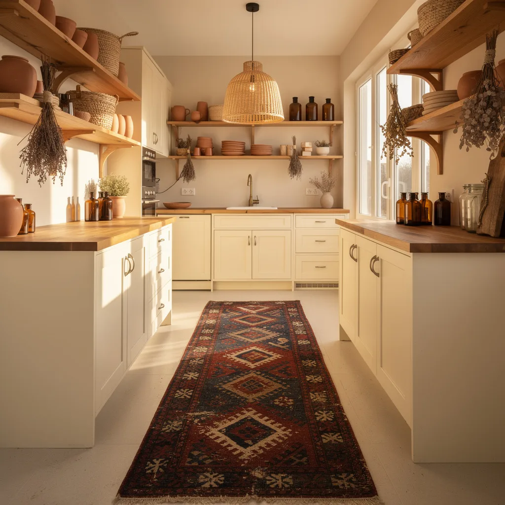 The Warm Neutral Open Shelf Kitchen