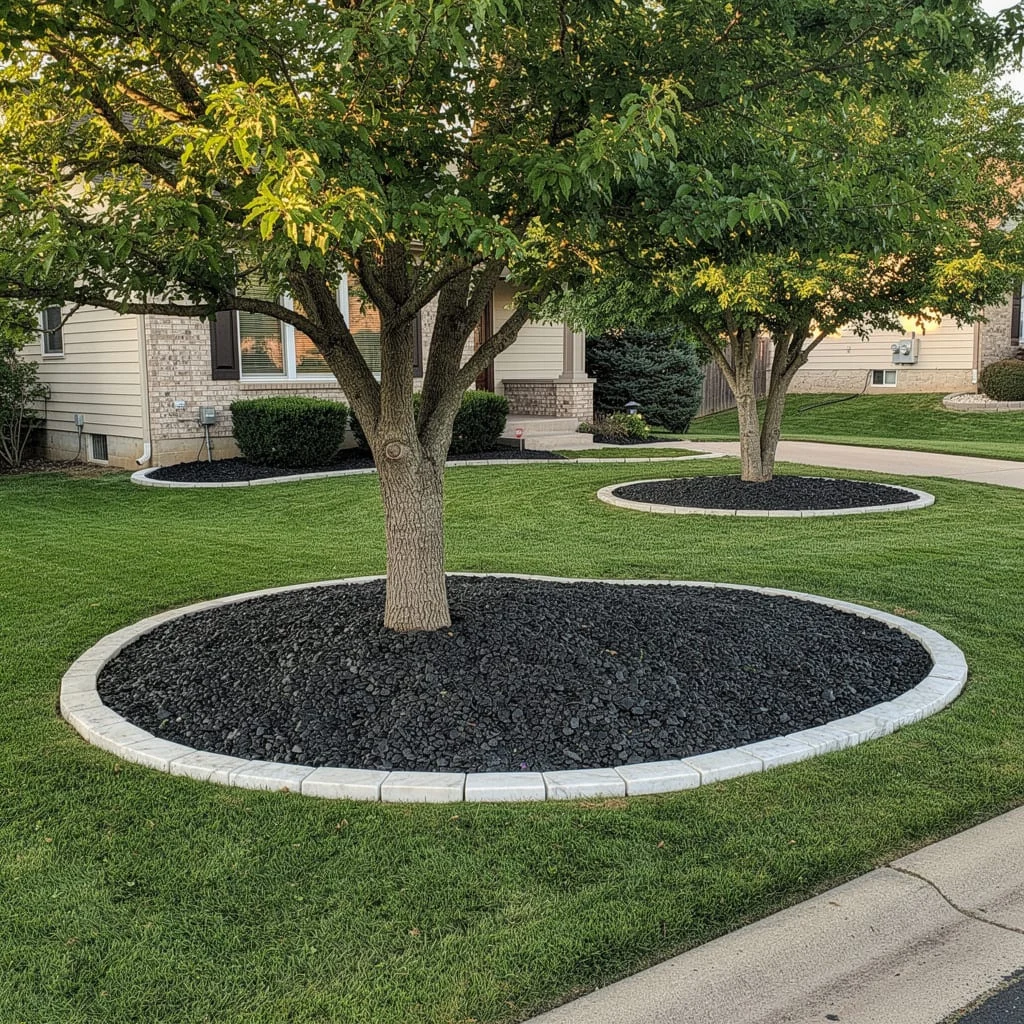 Formal Boxwood and Rose Standard Garden
