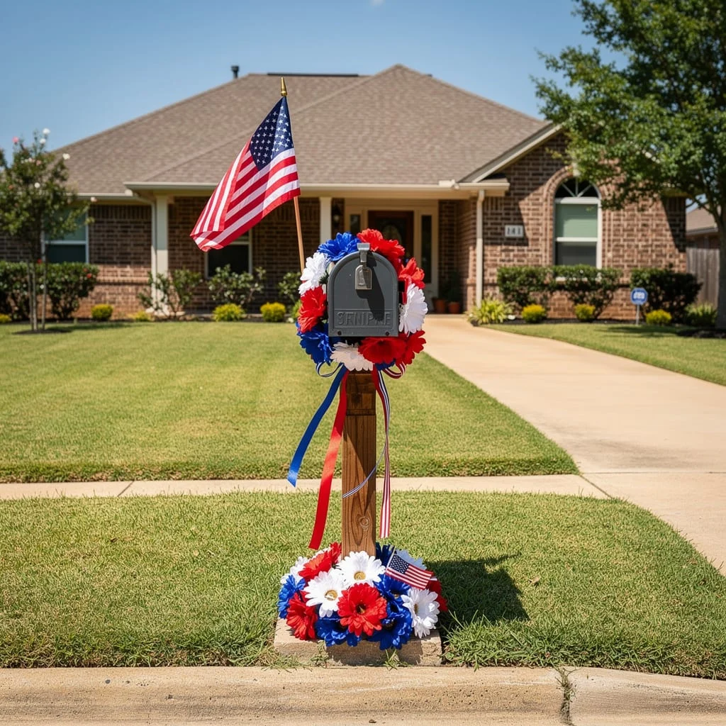 Decorated Mailbox Post