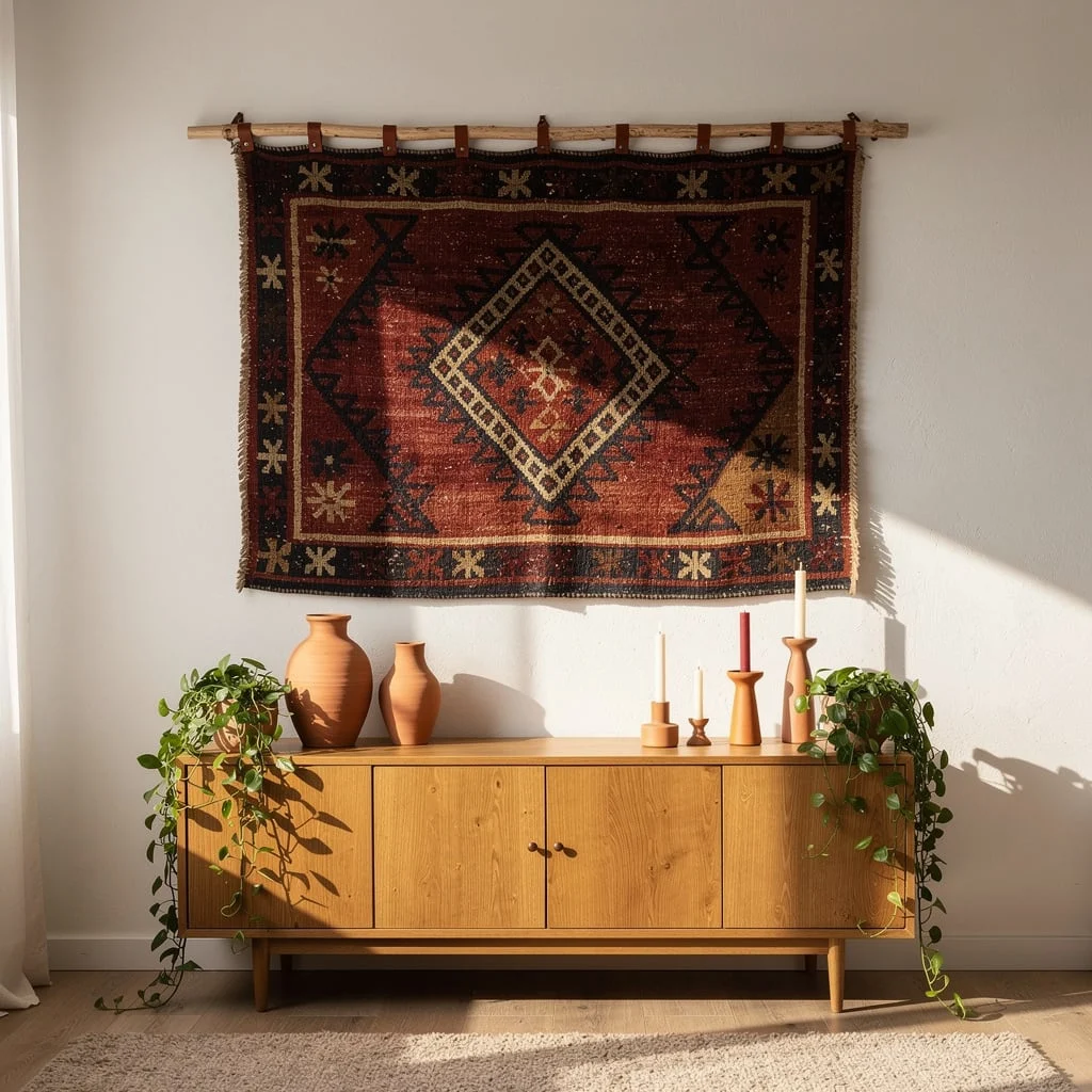 Vintage Rug as Wall Art