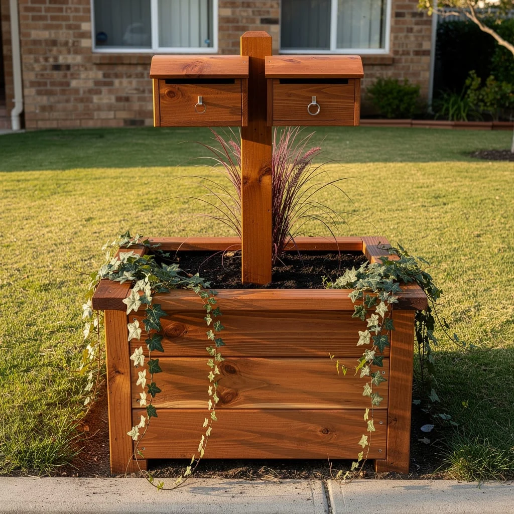 The Hardwood Box With Built-In Planter