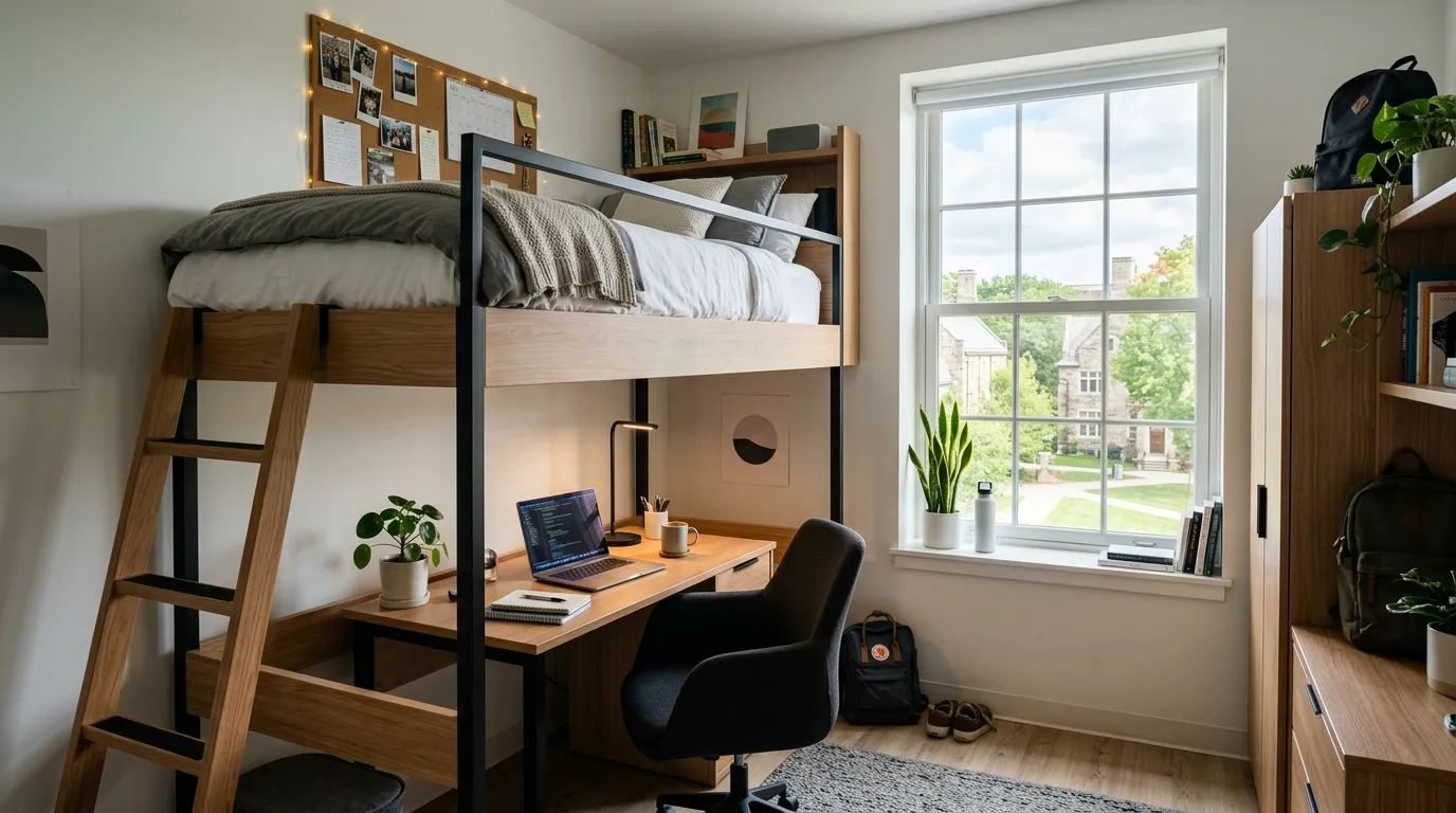 Lofted Bed Dorm Room Ideas That Actually Use the Space Underneath