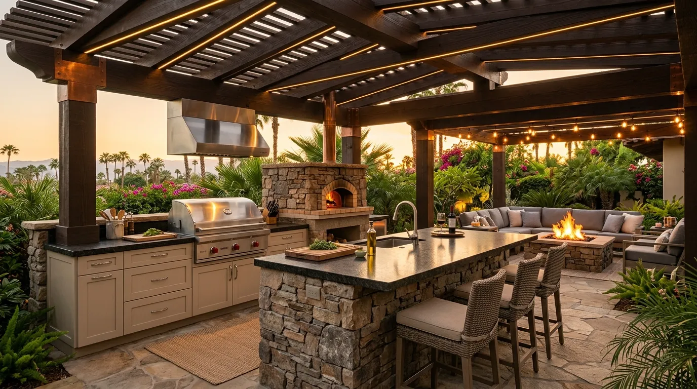 Covered Outdoor Kitchen Ideas for People Who Are Done Pretending a Folding Table Is Enough