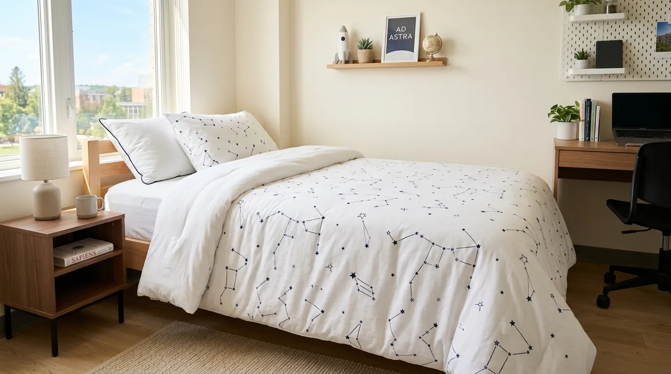 Dorm Room Bedding Ideas That’ll Make You Actually Want to Go to Bed