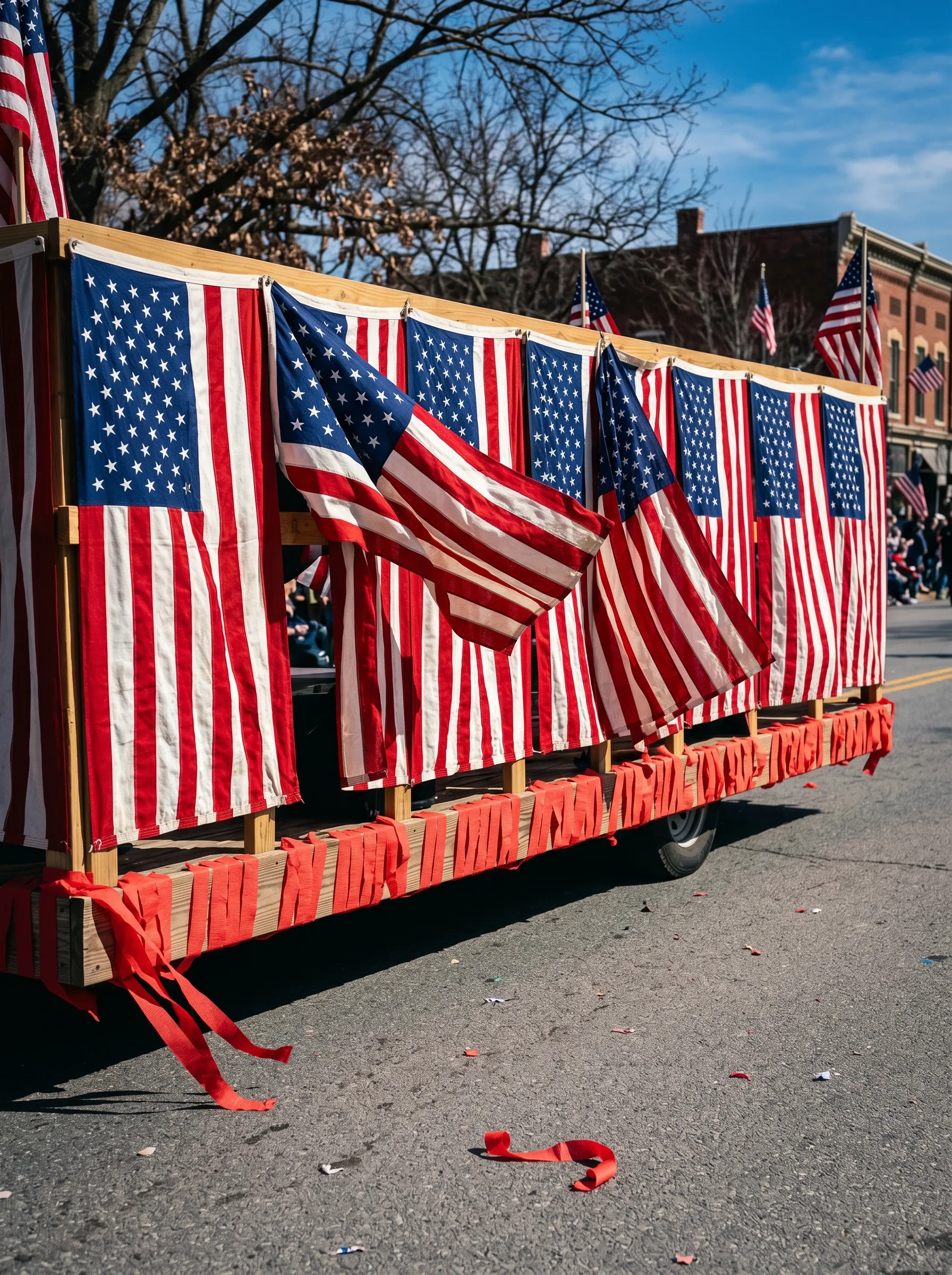 The All-Flags Parade Float Side Panel