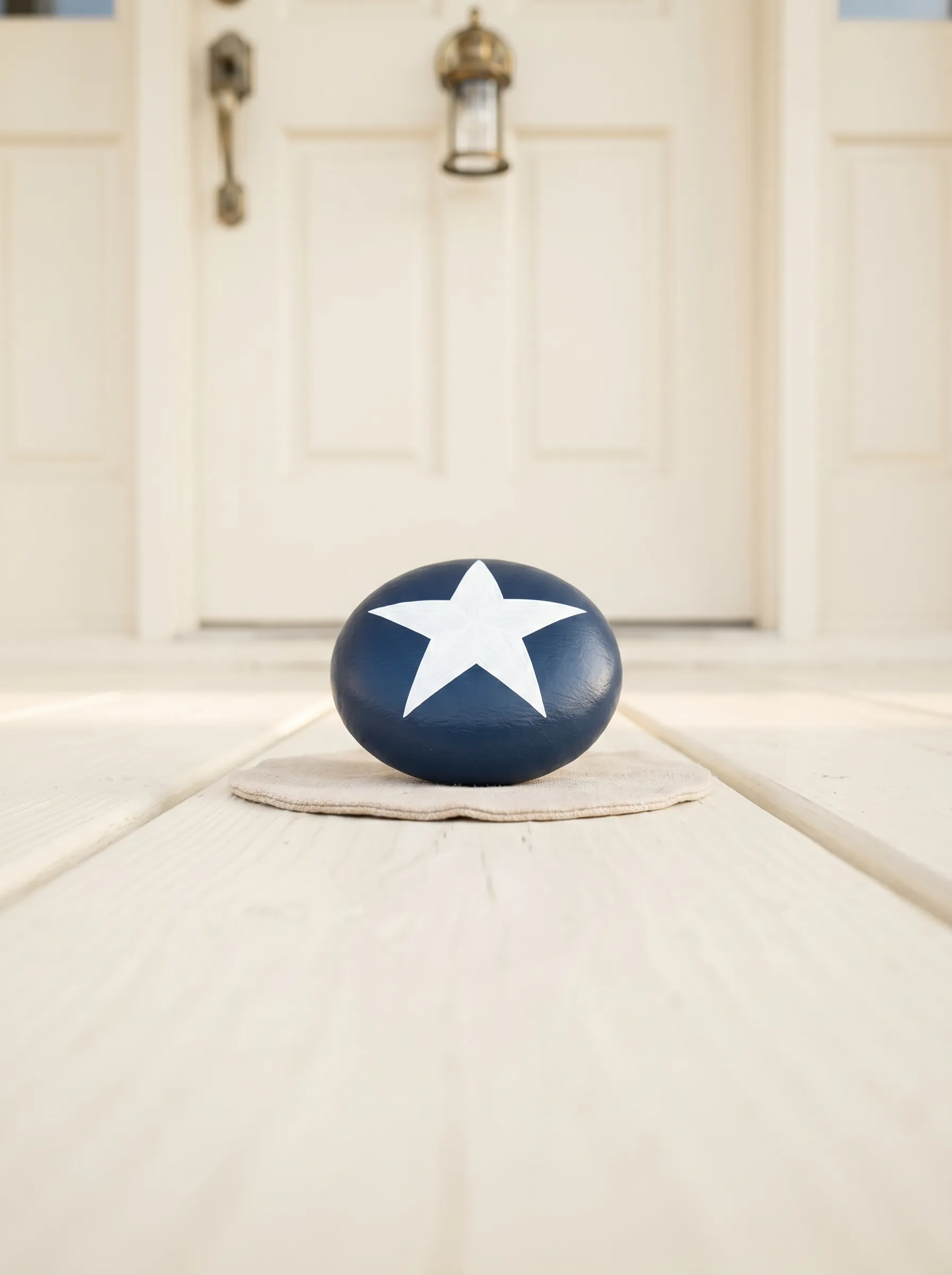 The Navy Doorstep Rock With Single Solid White Star