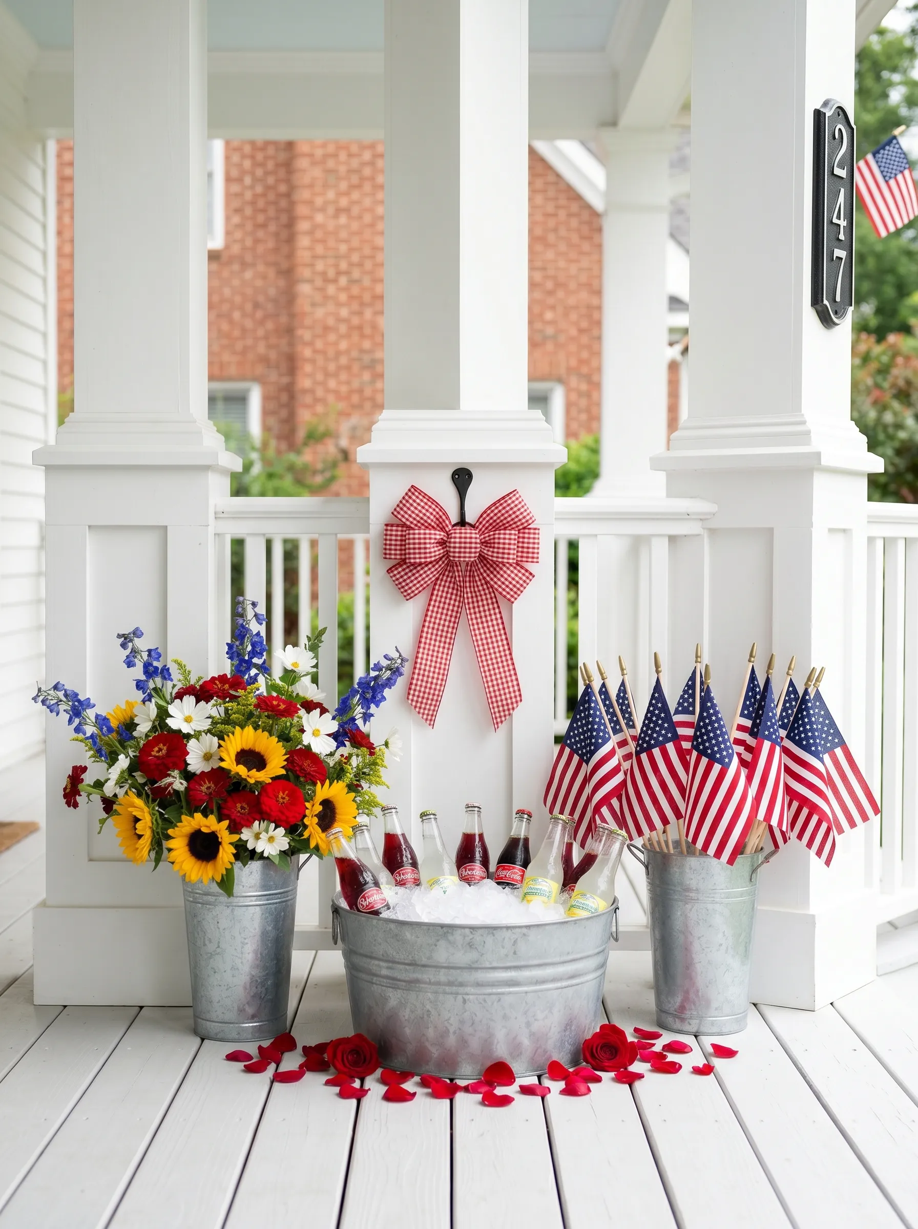 The Porch Corner Trio That Functions as a Drink Station