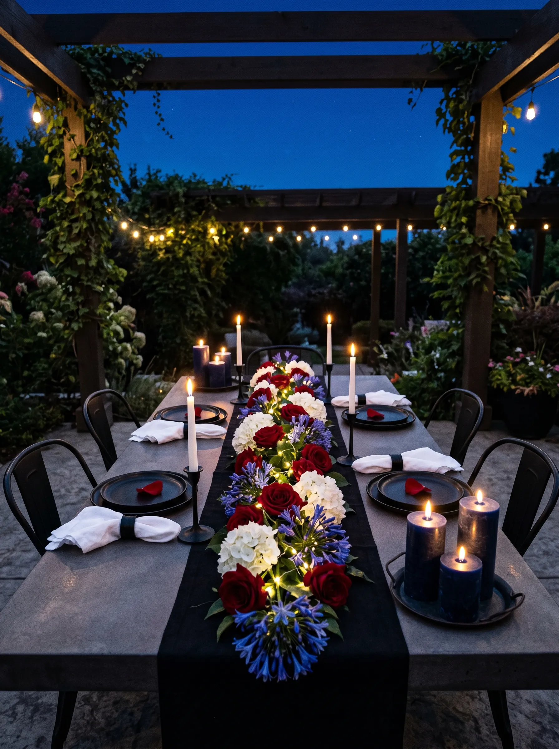 The Pergola Dinner Table That Decided to Be Romantic About It