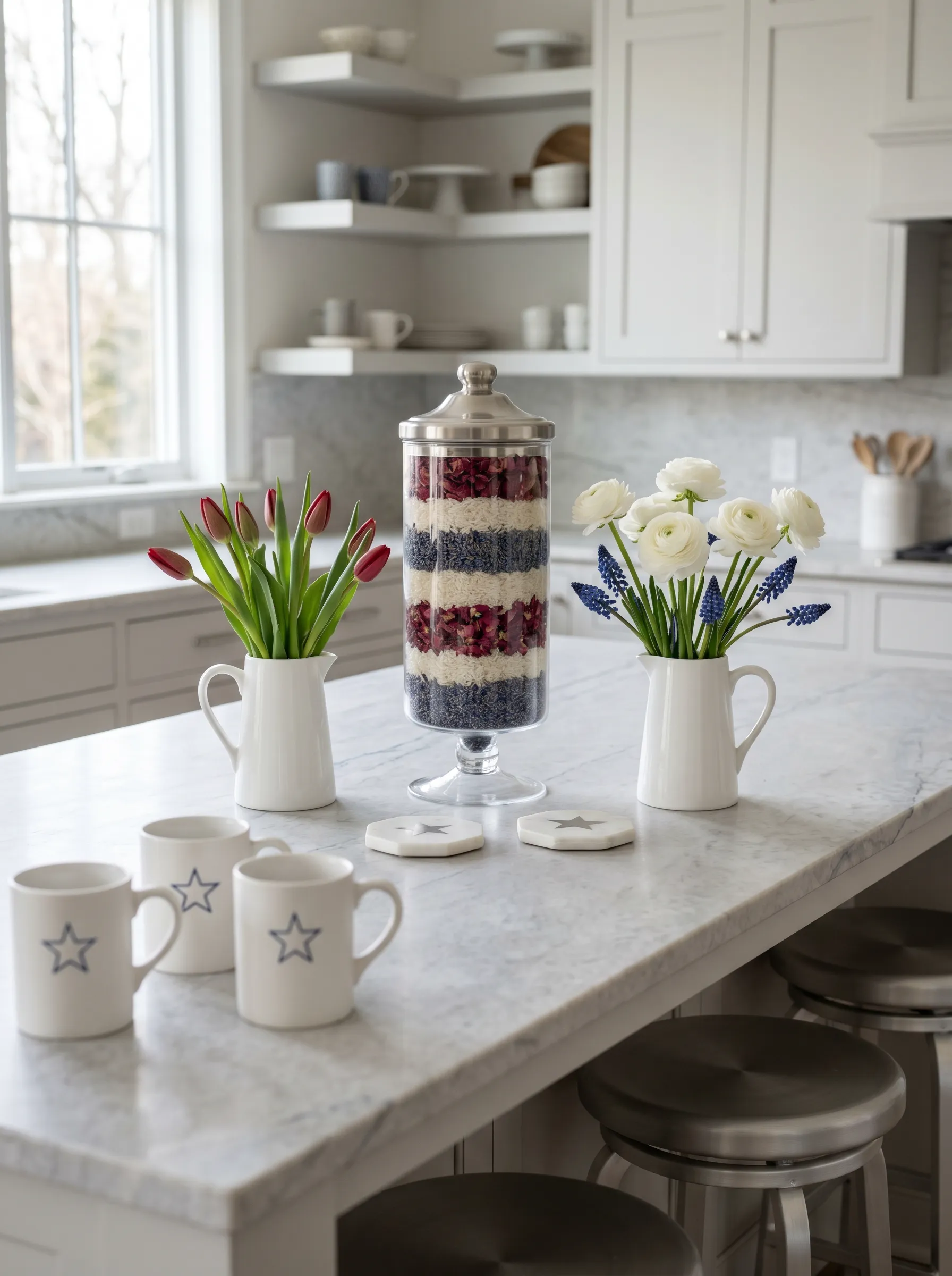 The Kitchen Island That Used Dried Botanicals as Filling