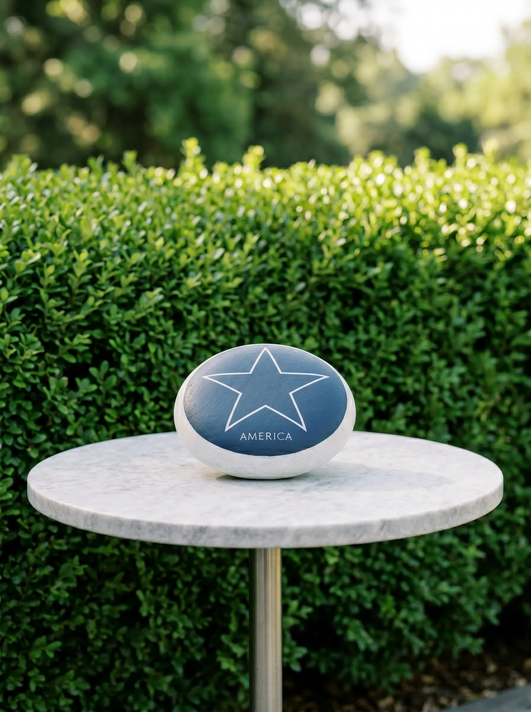 The Navy Star Marble Pedestal Stone