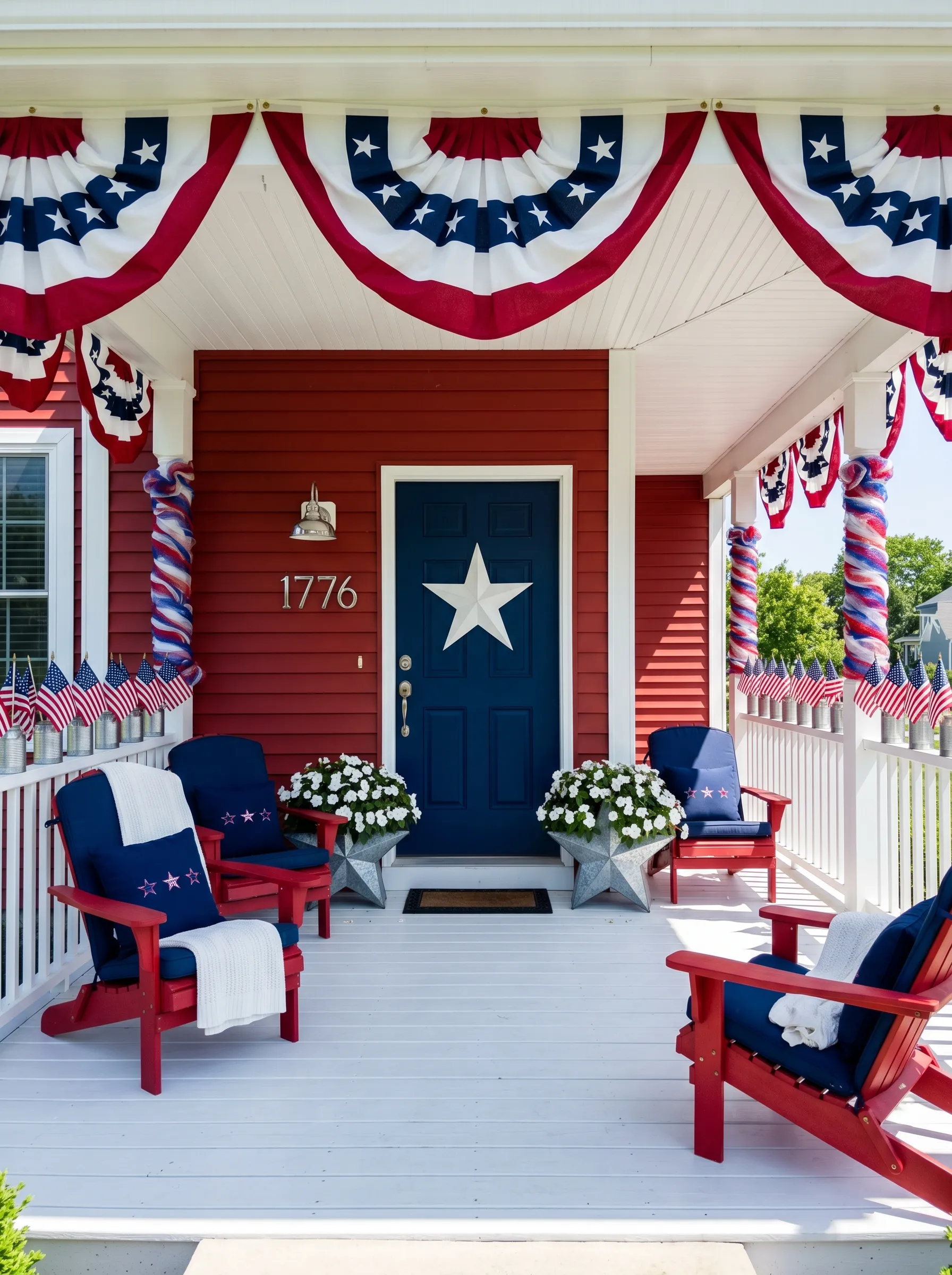 The All-In Red Porch That Commits Without Apology