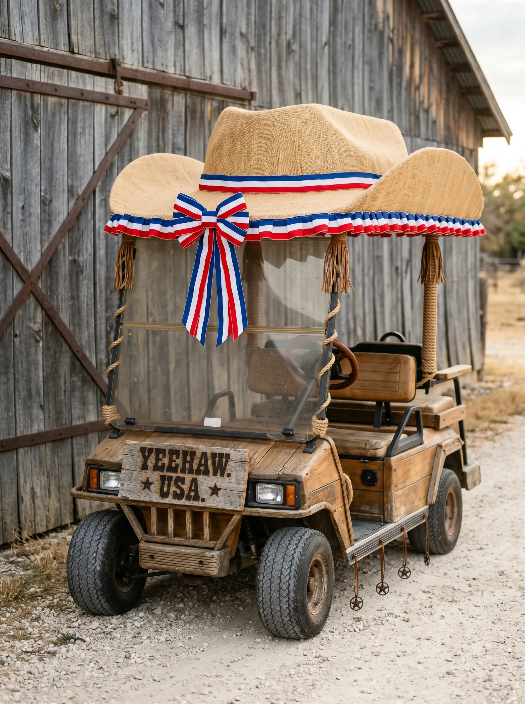 The Western Patriotic Barn Cart