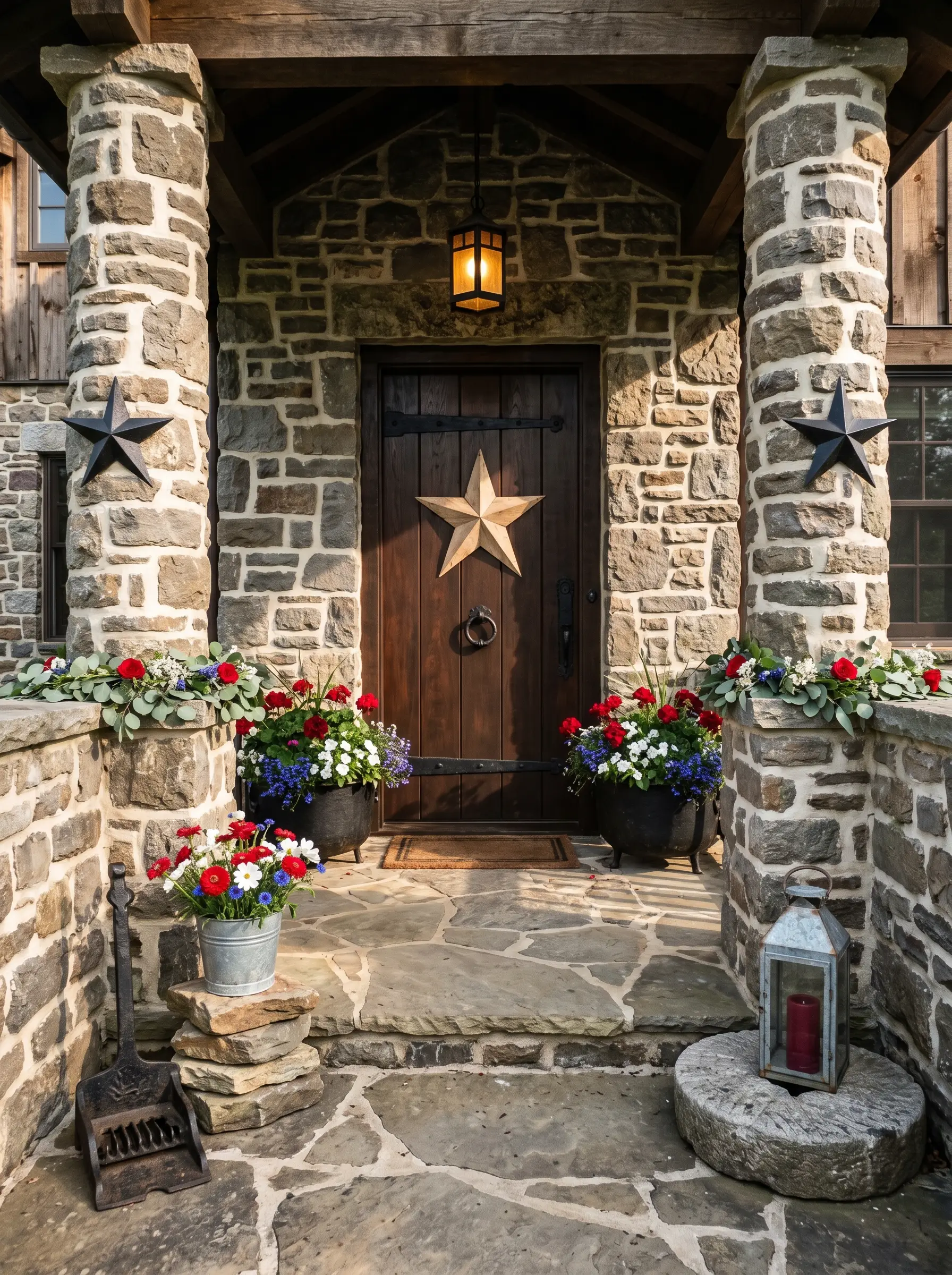 The Stone Cottage Entry That Lets the Architecture Win