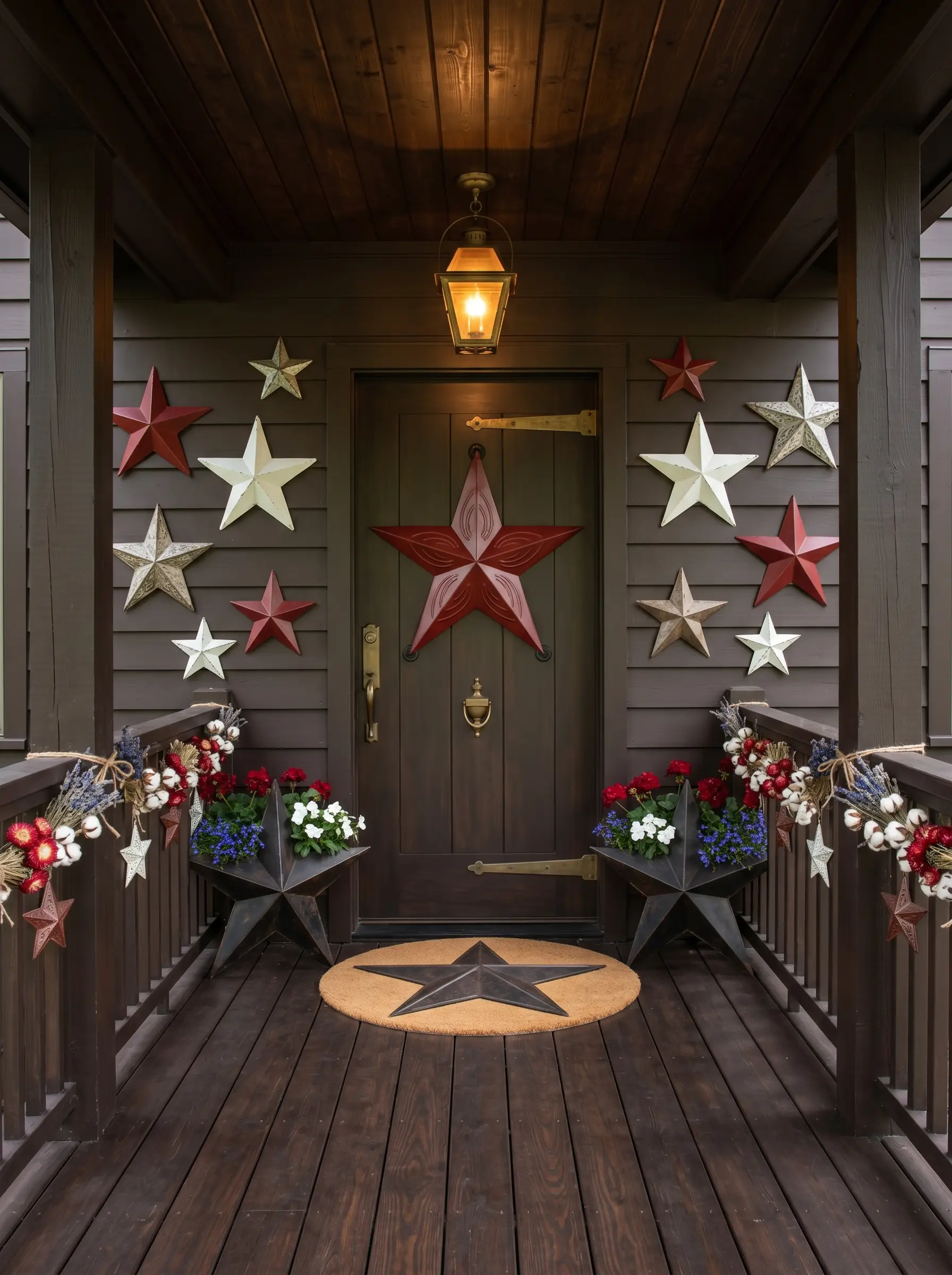 The Dark Barn-Board Entry That Turns Barn Stars Into Architecture