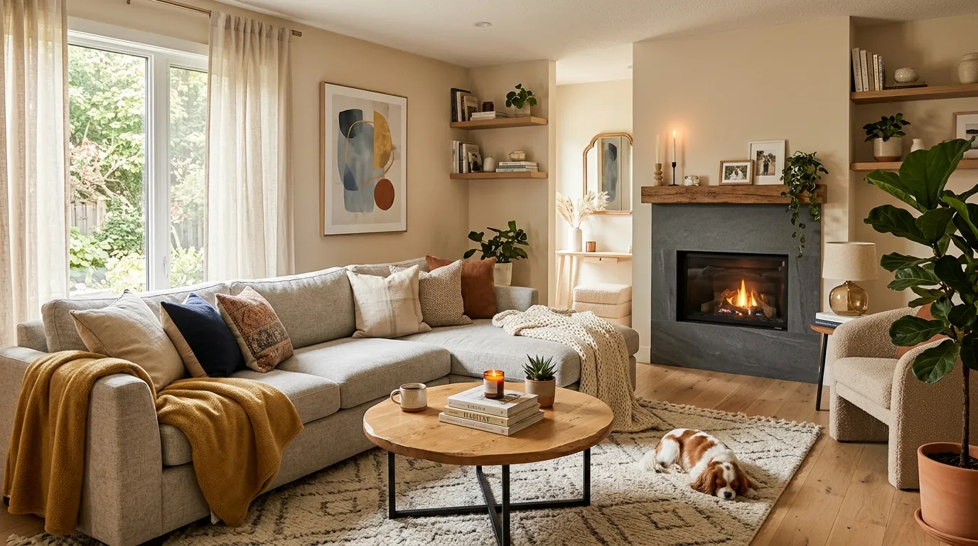 How To Deisgn A Living Room That Is Modern But Cozy