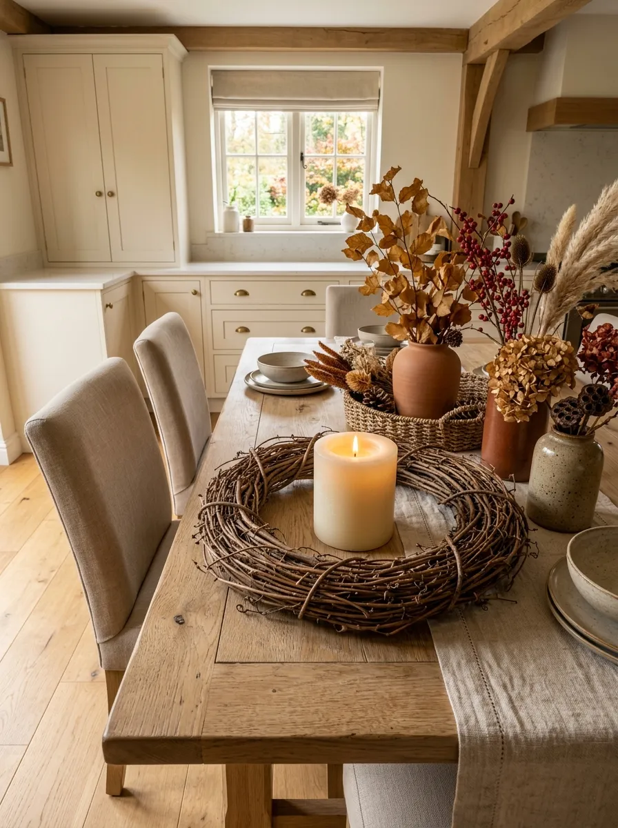 25. Asymmetrical Grapevine Wreath Laid Flat