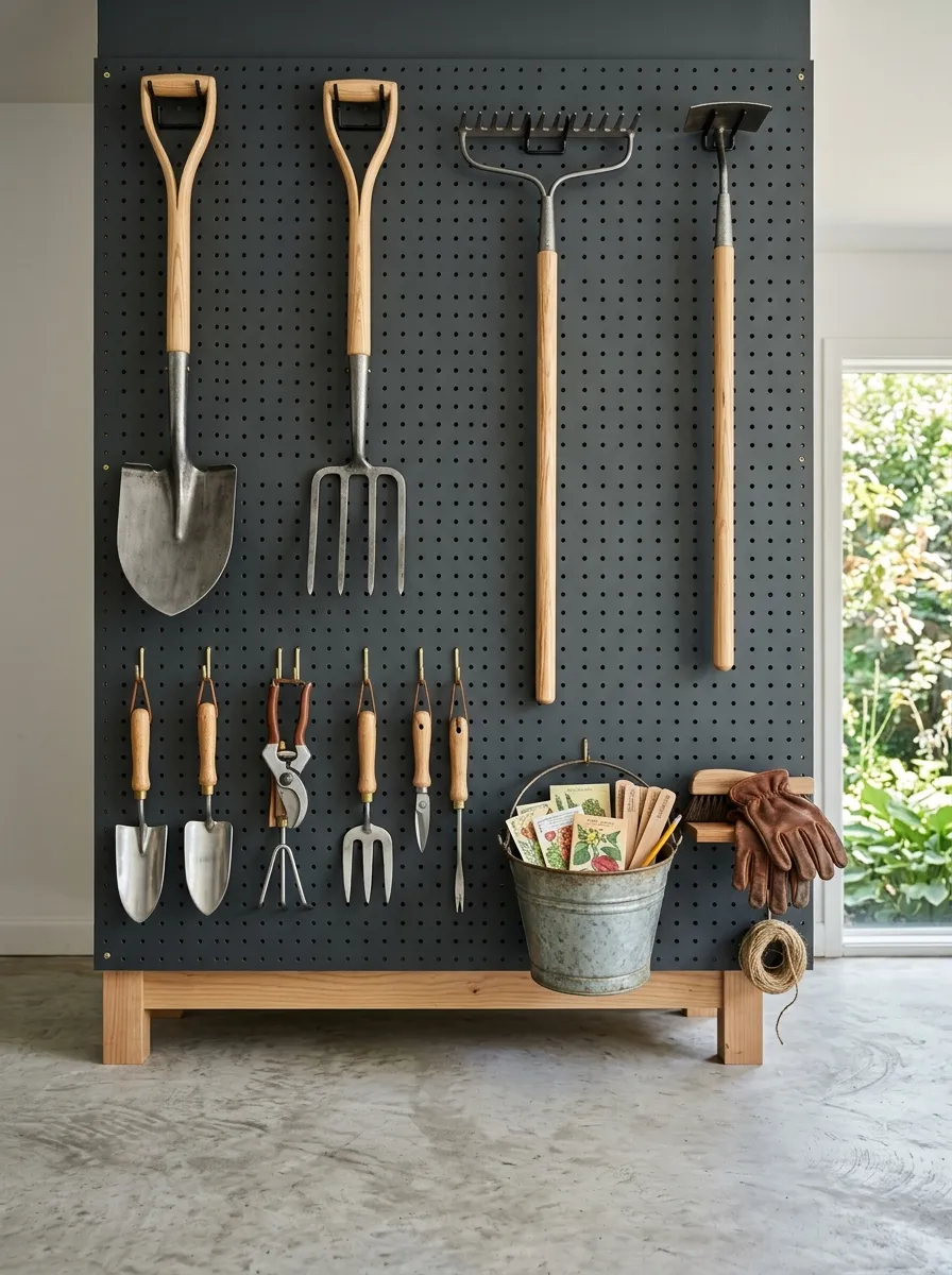 A Dedicated Gardening Tool Wall
