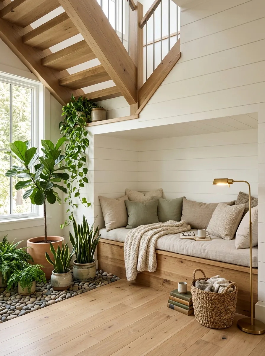 A Reading Nook Bench Makes the Garden a Destination