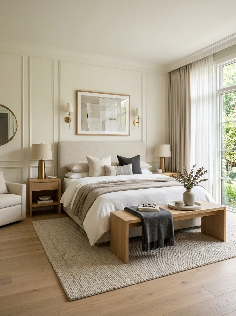 Add a Bench at the End of the Bed for Function and Shape