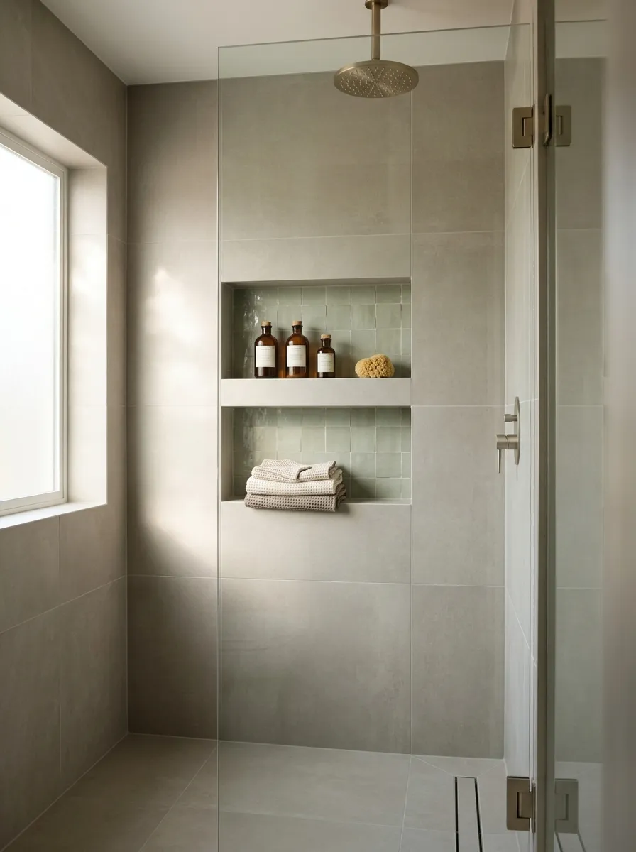 Add a Built-In Niche Instead of a Shower Caddy