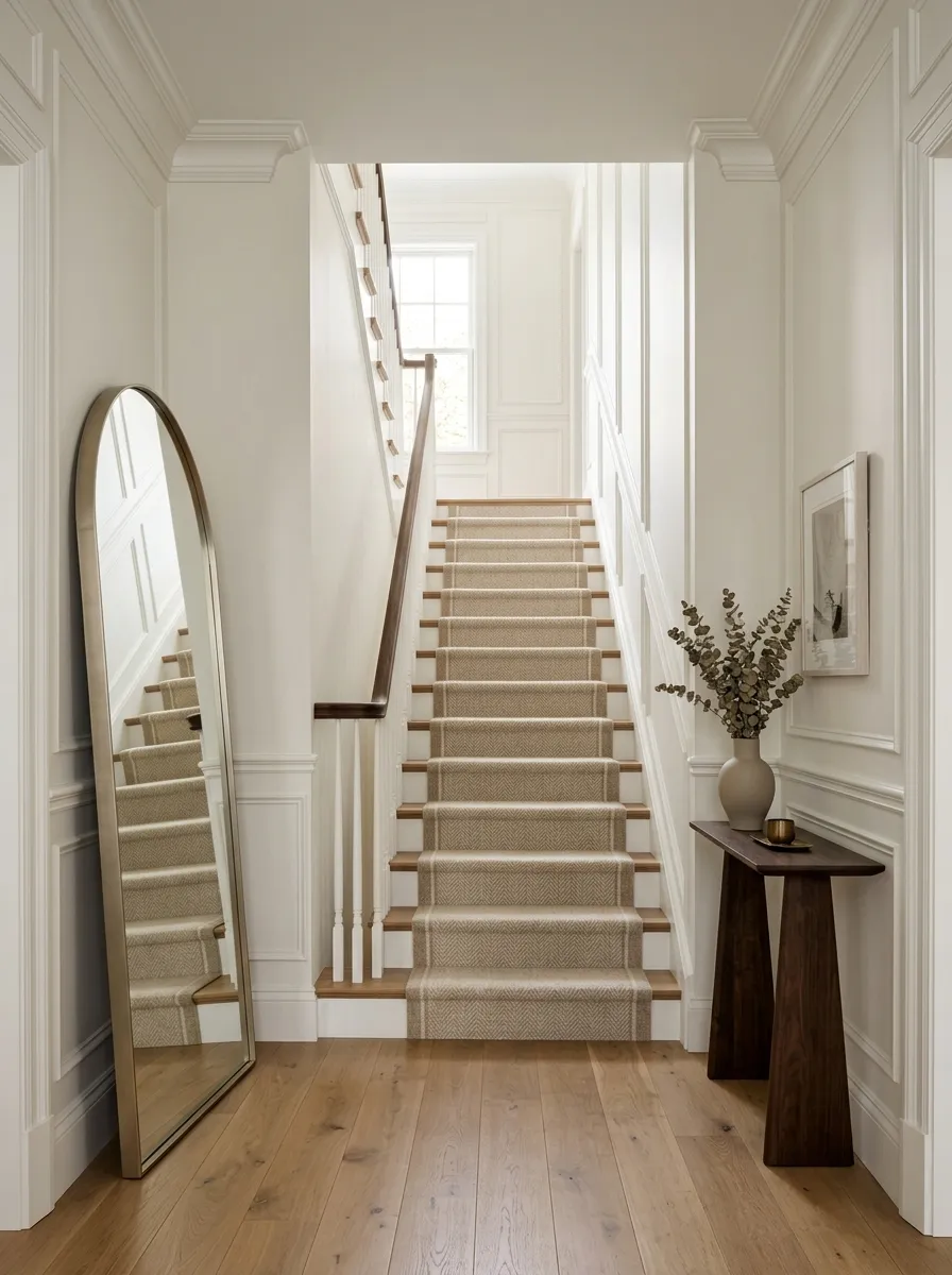 Add a Mirror at the Base to Bounce Light Up the Stairs