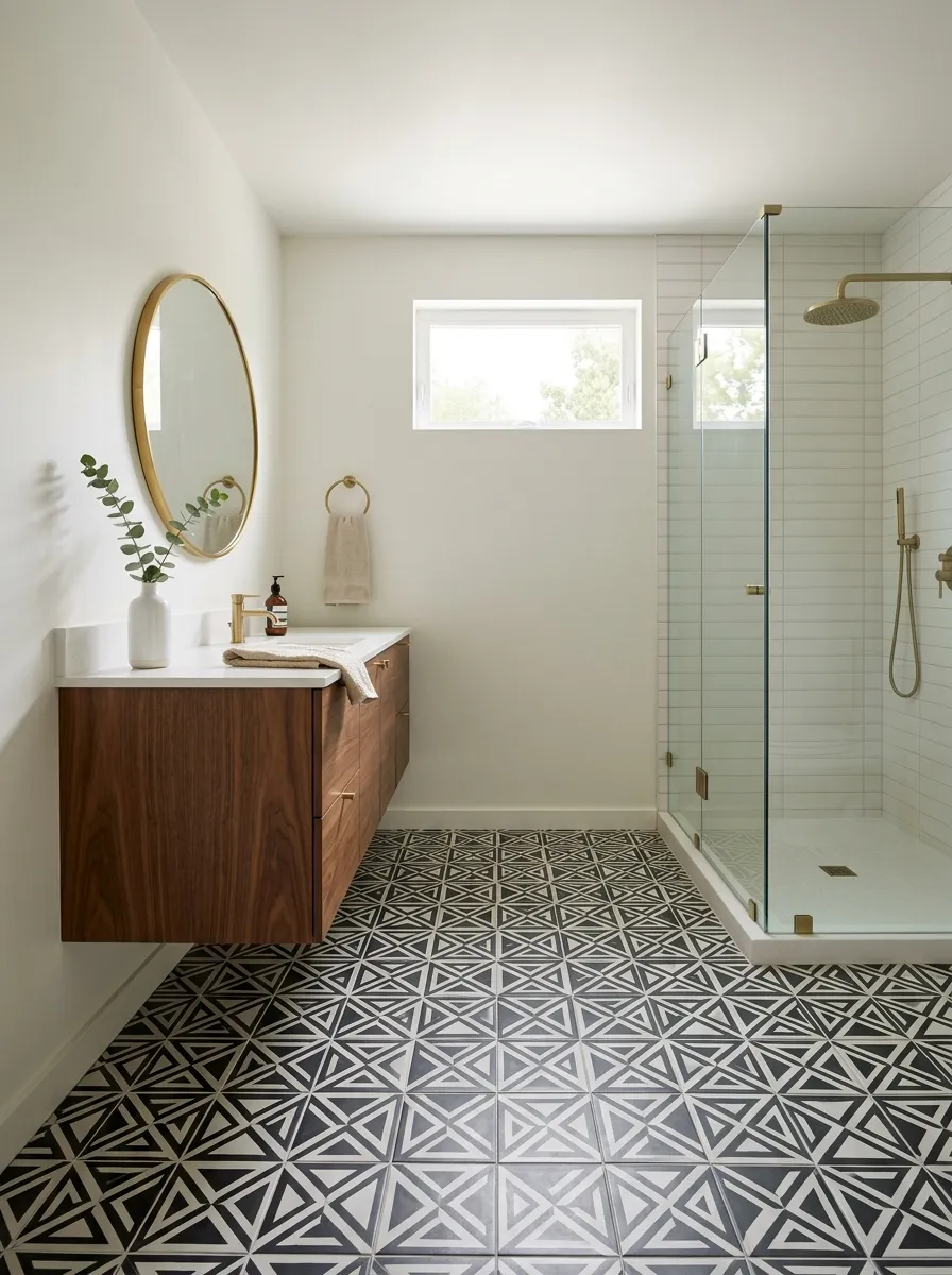Add a Patterned Floor, Then Keep Everything Else Quiet