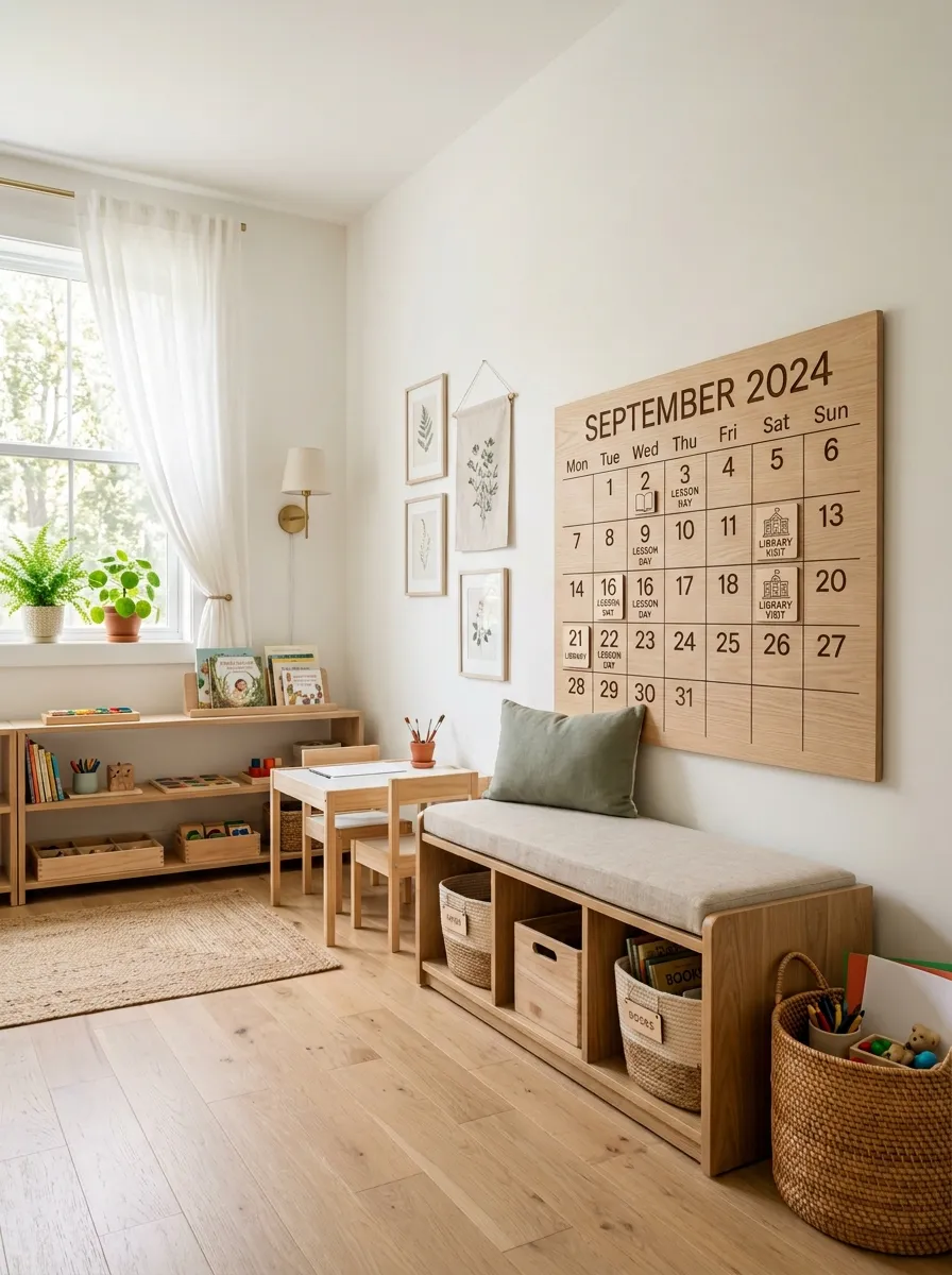 Add a Wall Calendar That Children Can Actually Reach