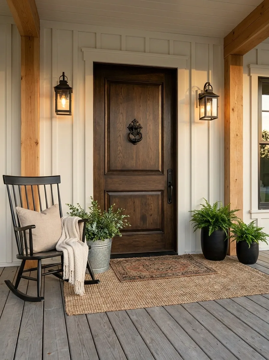 Add an Iron Knocker Instead of a Doorbell