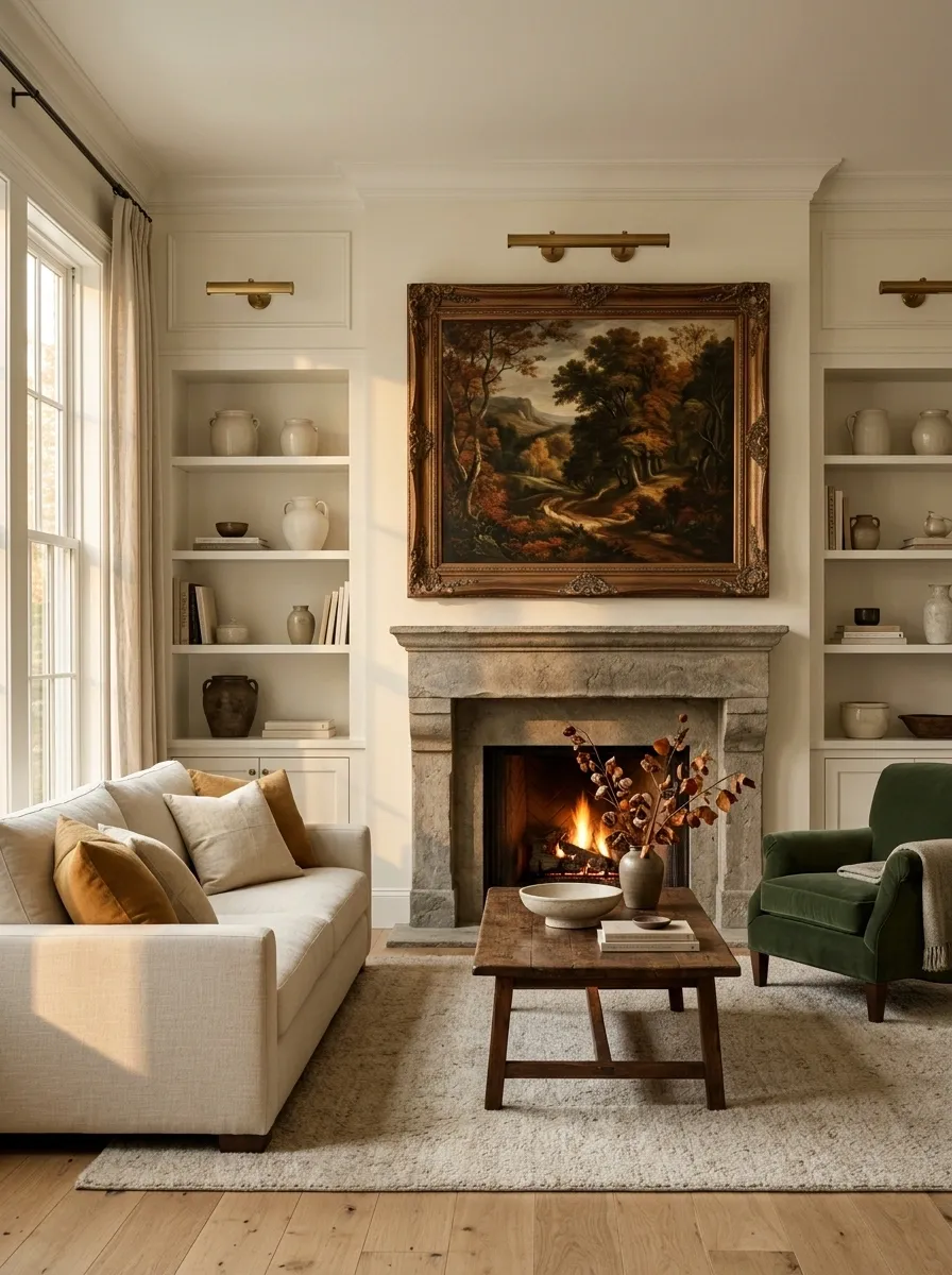 Add Autumn Color Through Artwork Instead of Accessories Alone