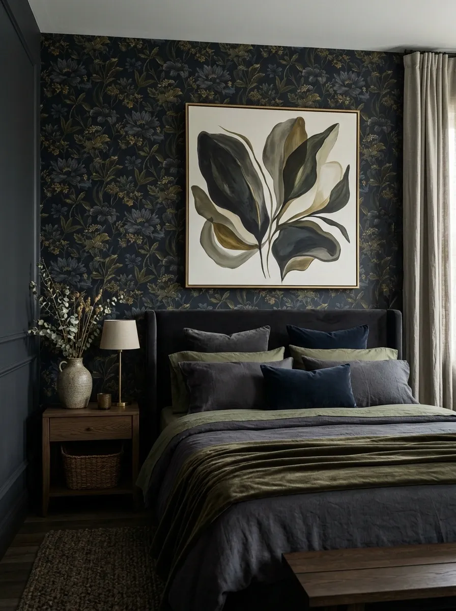 Add Botanical Artwork Without Repeating the Wallpaper
