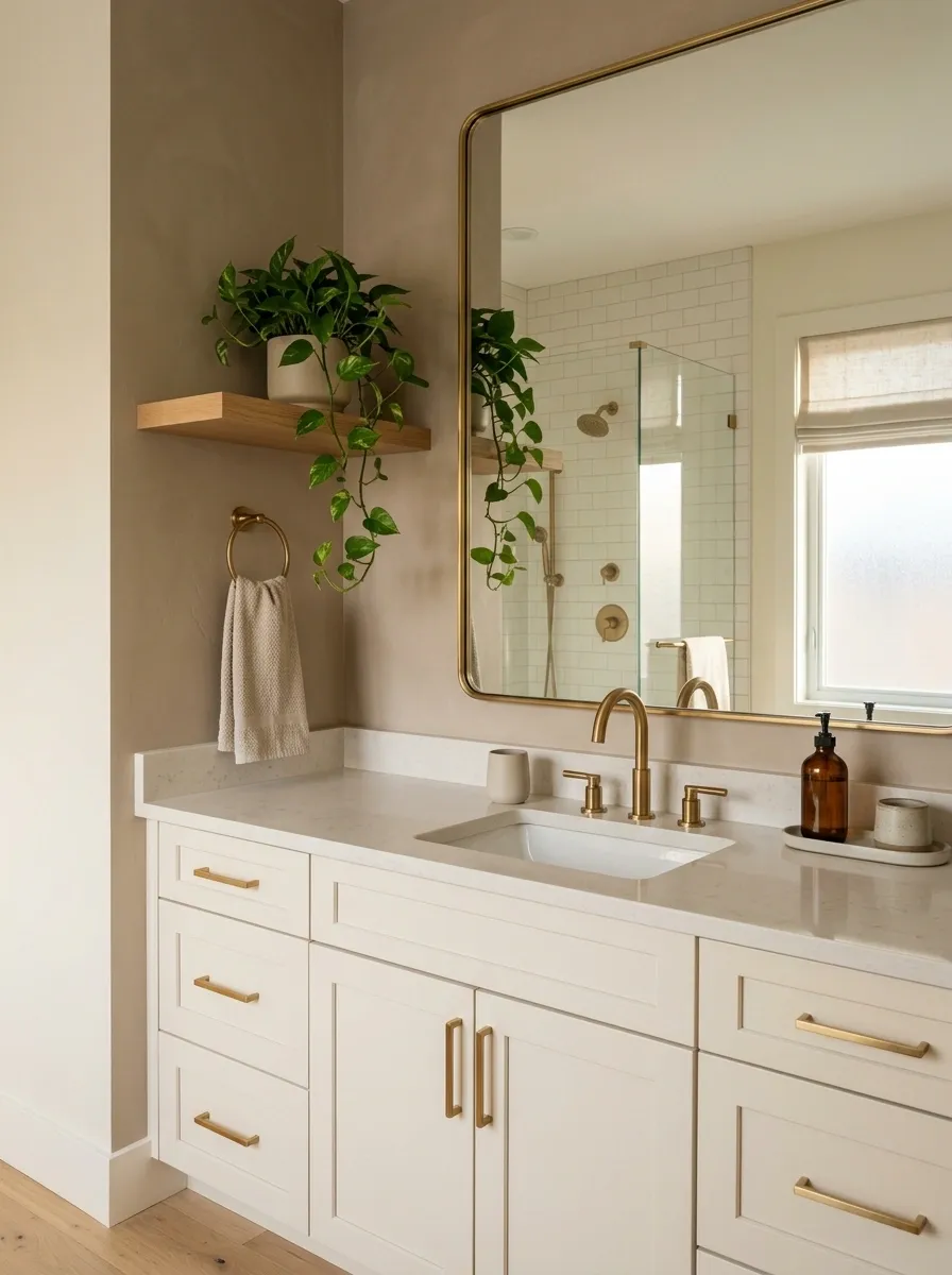 Add Greenery That Fits the Bathroom Instead of Fighting It