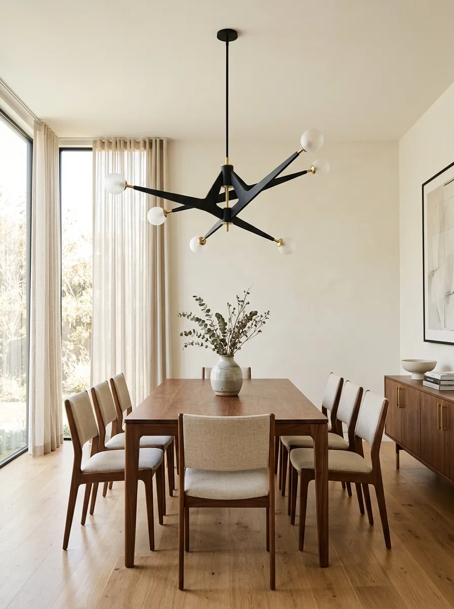 Add One Statement Light Fixture Instead of Several Small Ones
