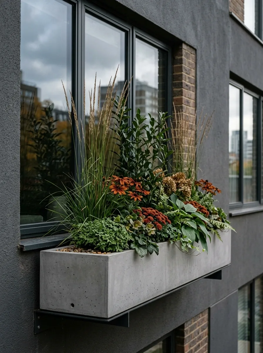 Apartment Window Box With Modern Geometry
