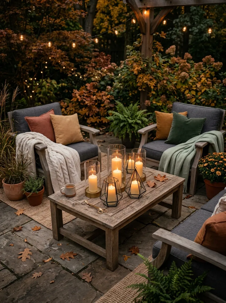 Arrange Outdoor Candles in Protected Groups Instead of Scattering Them