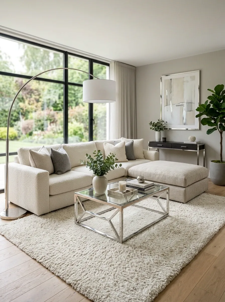 Balance Reflective Furniture With Chunky Soft Seating
