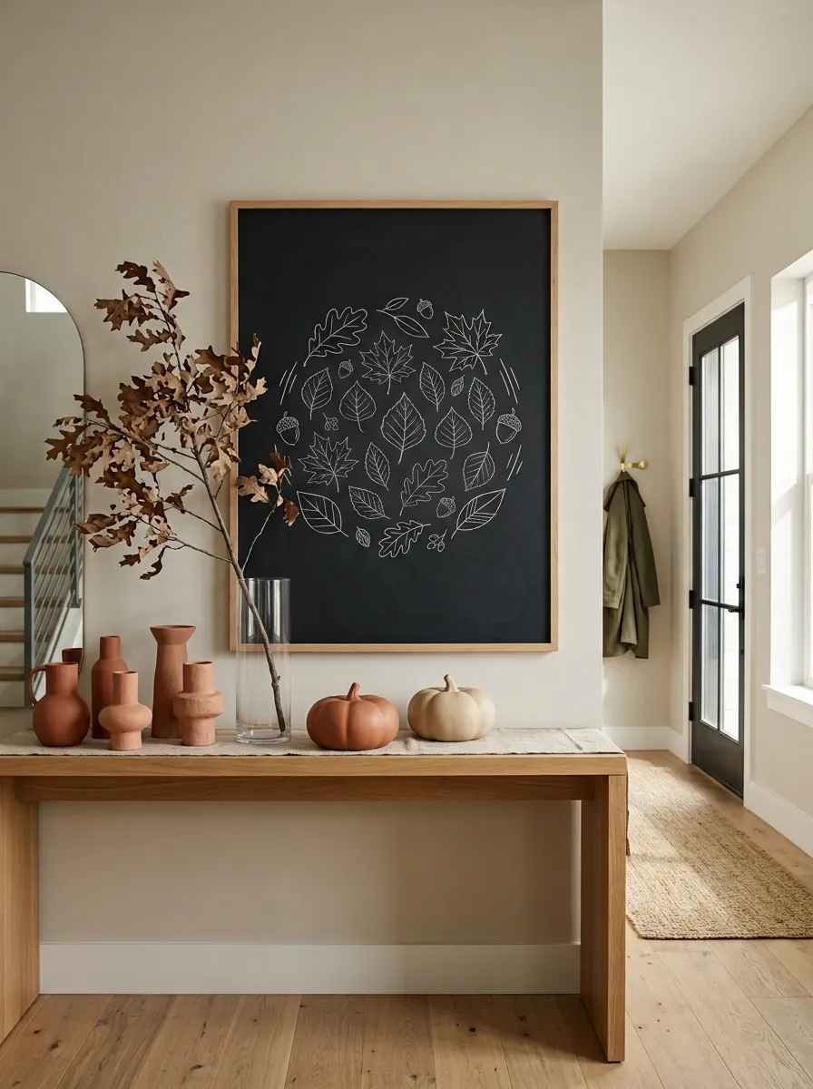Black and Terracotta Modern Fall Display