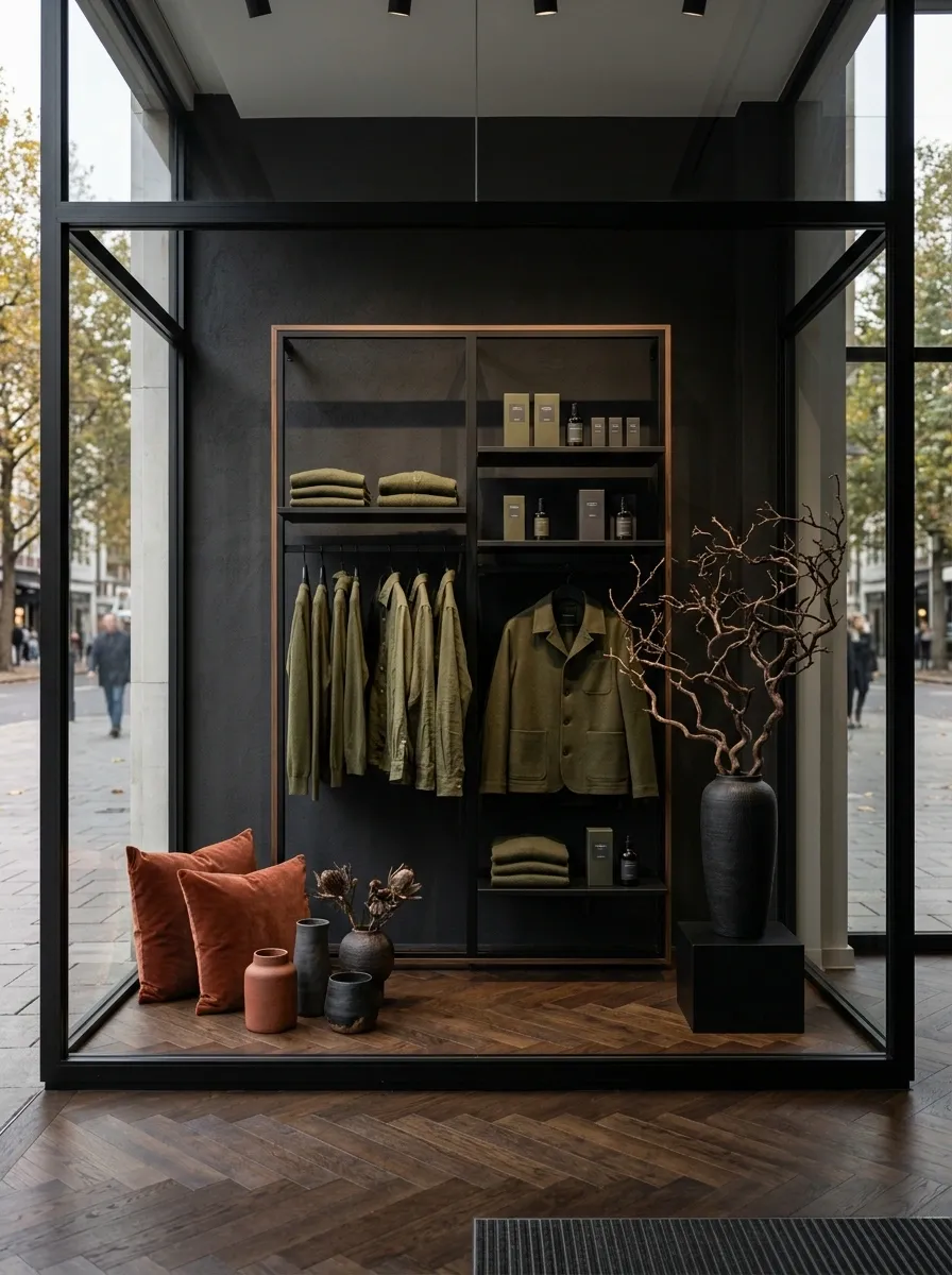 Black, Olive, and Rust