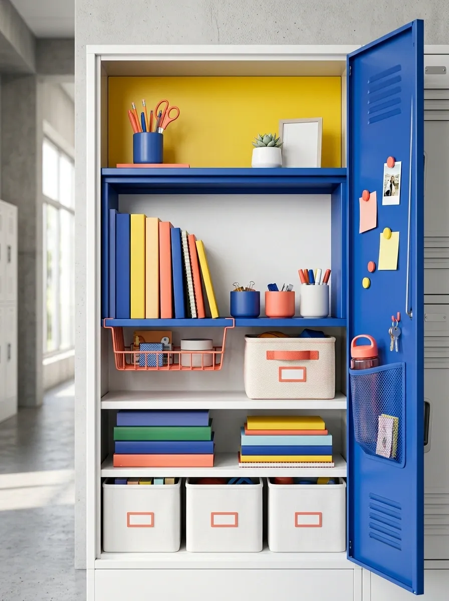 Bright Color-Block Locker