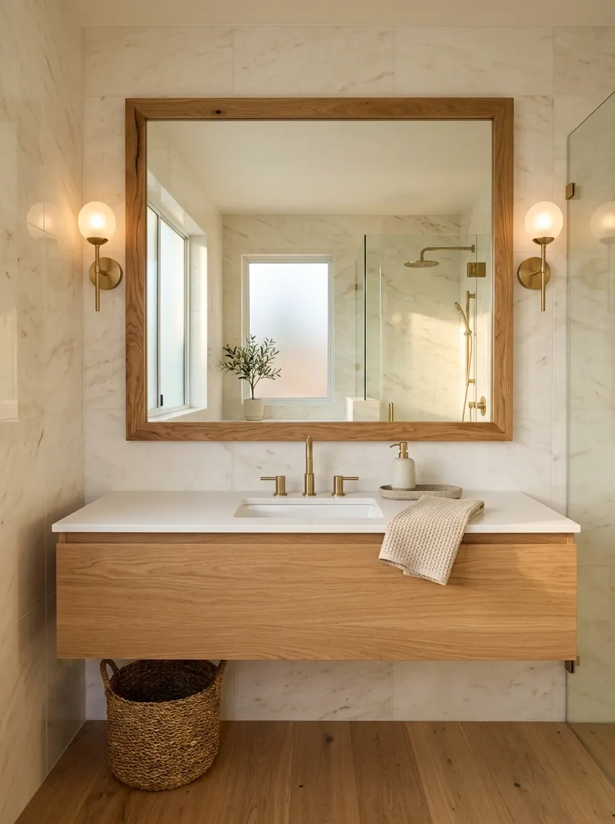 Bring in One Natural Material to Warm Up Hard Surfaces