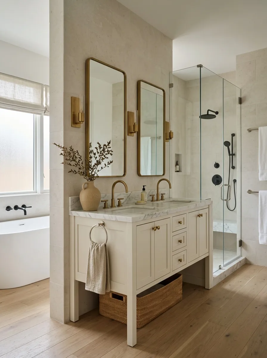 Brushed Brass Works Best When You Stop Matching Everything