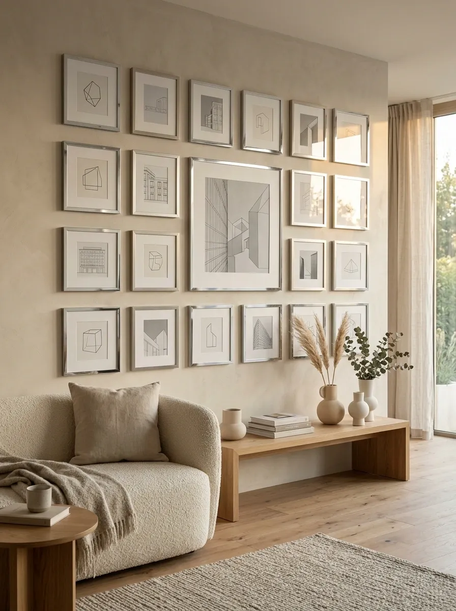 Build a Chrome Gallery Wall With Reflective Frames