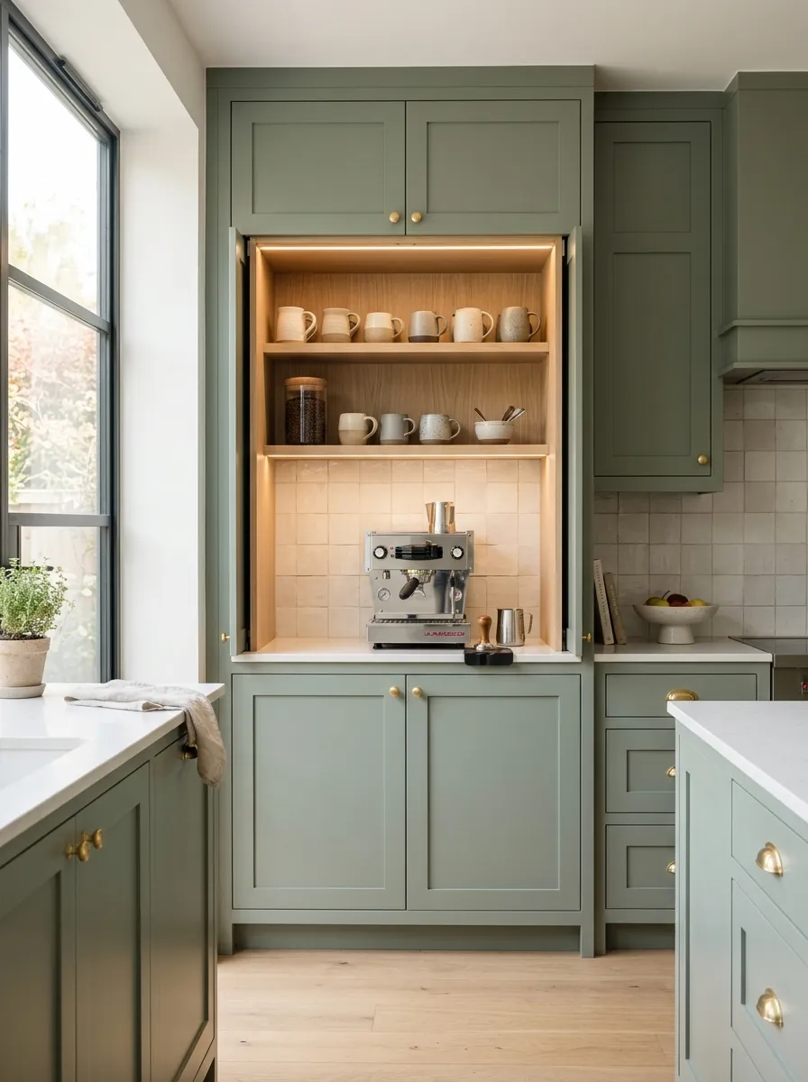 Build a Coffee Station Inside a Kitchen Cabinet