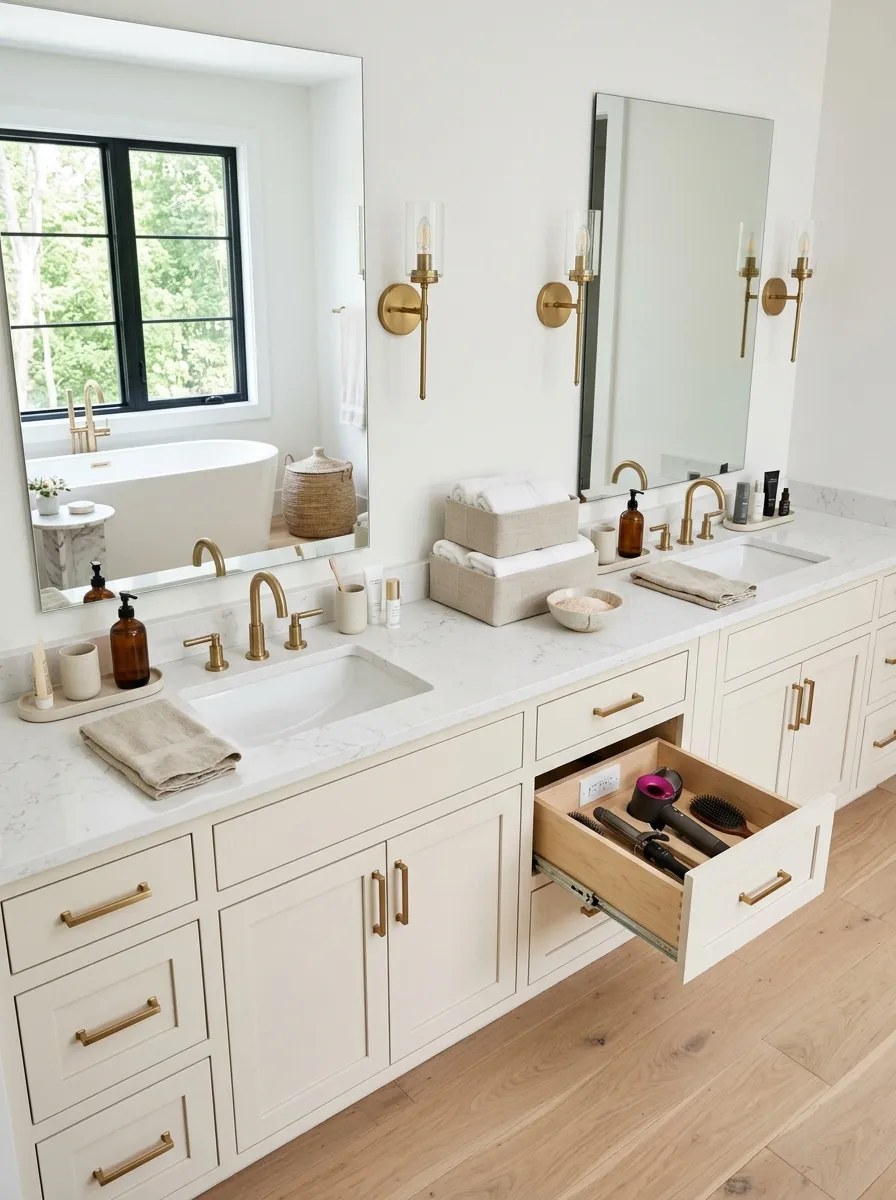 Build a Double Vanity Around How Two People Actually Use It