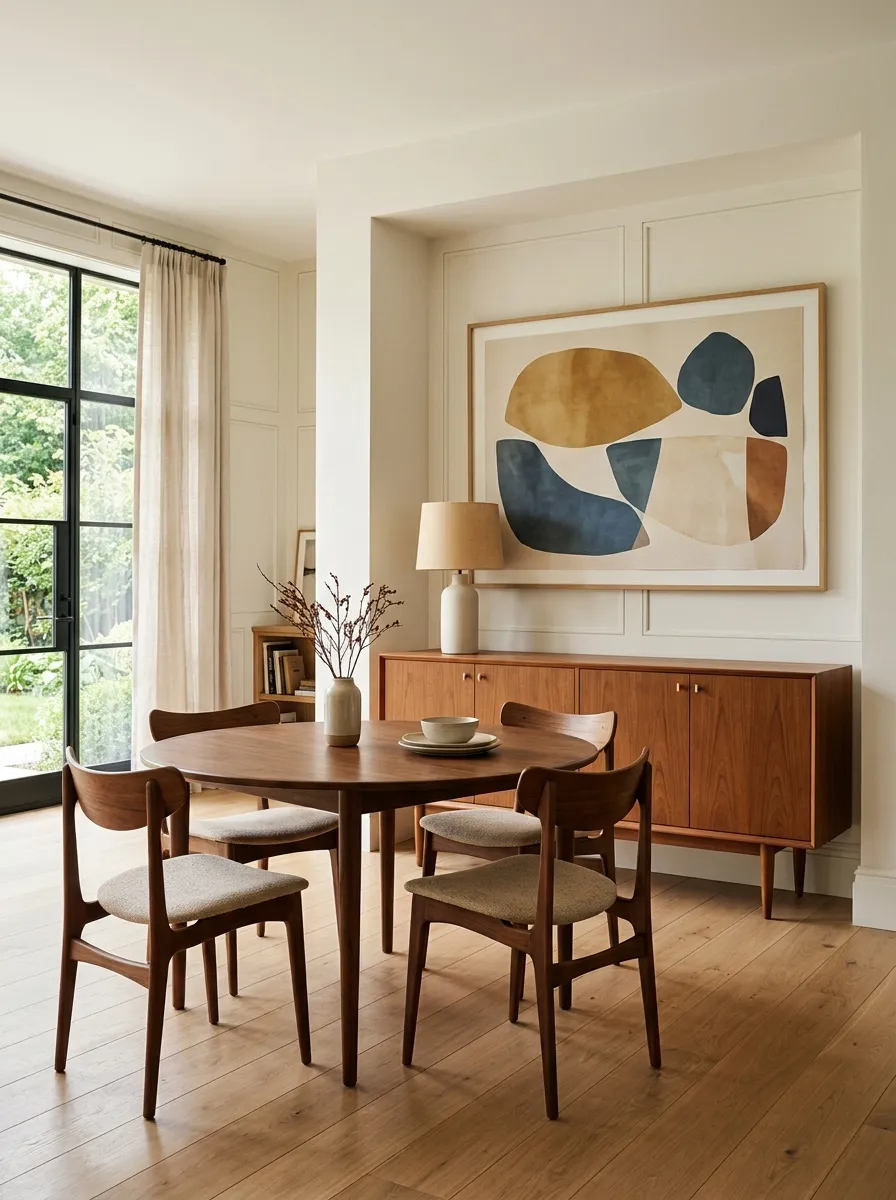 Build a Low Sideboard Into the Wall Instead of Adding Tall Storage