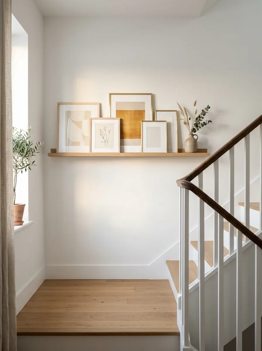 Build a Slim Picture Ledge Instead of a Bulky Gallery Wall