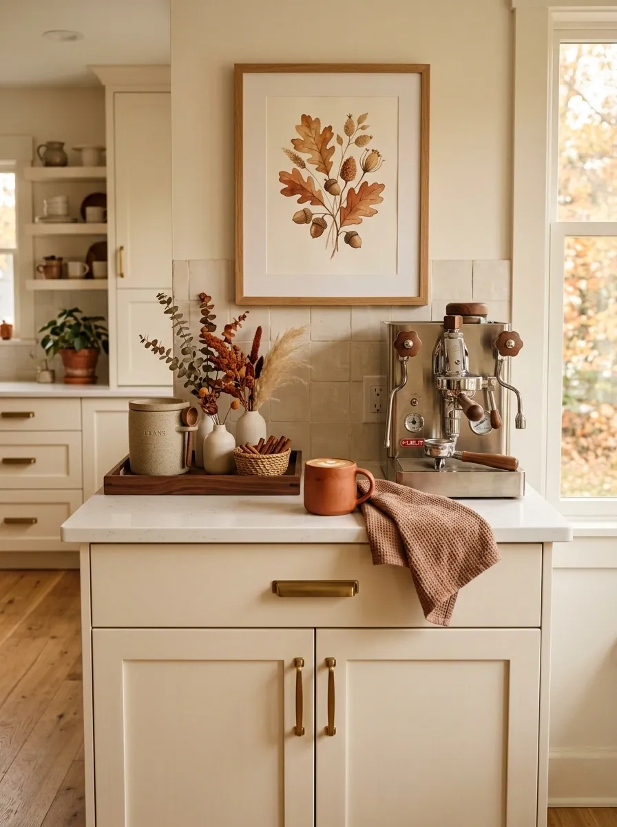 Build the Coffee Bar Around One Warm Autumn Color