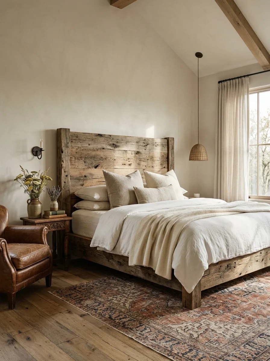 Build the Room Around a Weathered Wood Bed
